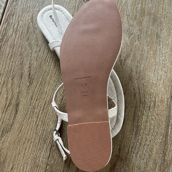 Reformation Thea Linen Sandals | Shopbop NEW Reformation Thea Linen Sandals